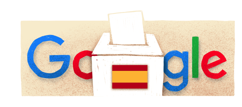 Un 'doodle' de las Elecciones Generales de España del 23 de julio y la historia detrás de la herramienta de homenaje de Google
