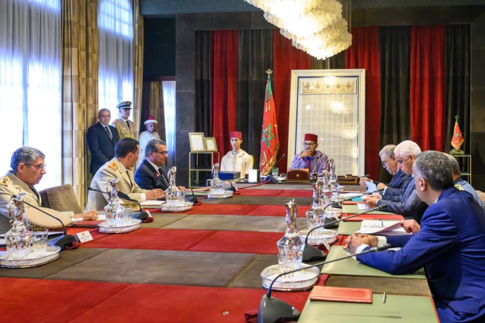 Mohamed VI preside una reunión la tarde de este sábado en Rabat.