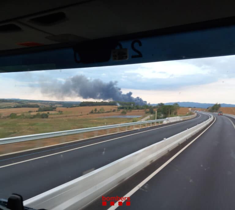 Mueren 6.000 cerdos por el incendio de una granja en Cornellà del Terri (Girona)