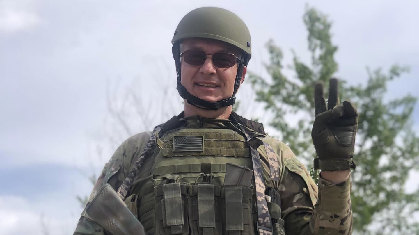 Igor Volobuev, ex ejecutivo de Gazprombank, enrolado en la Legión Libertad de Rusia.