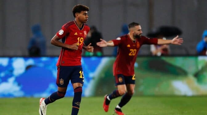 España golea 1-7 a Georgia en el histórico debut de Lamine Yamal