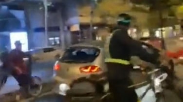 Así arrolló un coche a una marcha de bicicletas y patinetes en favor de Palestina en Madrid