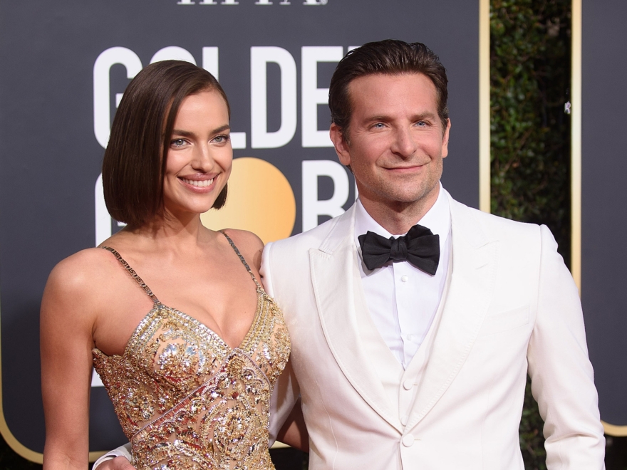 Irina Shayk y Bradley Cooper en los Globos de Oro 2019
