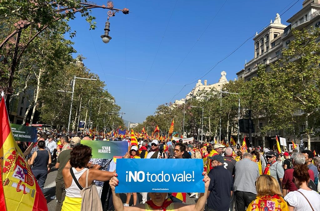 Manifestación de Societat Civil Catalana.