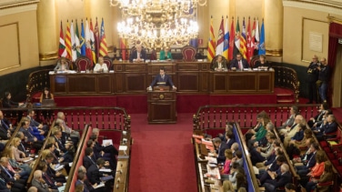 Ayuso a Pedro Sánchez en el Senado: "España ya no tolera más indignidad"
