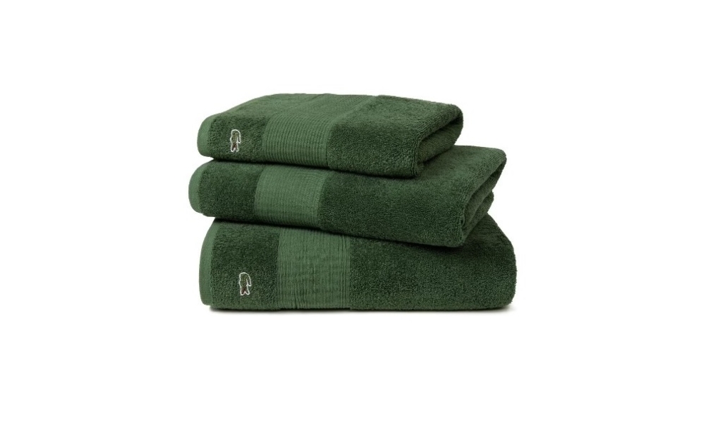 Lacoste cotton towels.