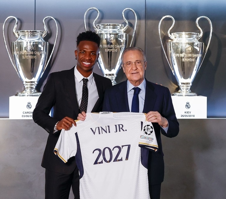 El Real Madrid renueva a Vinicius hasta 2027 con una cláusula millonaria