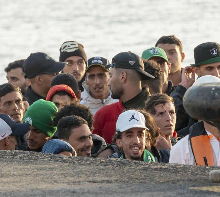 Récord de llegadas de migrantes en la ruta canaria desde 2009, según el Frontex