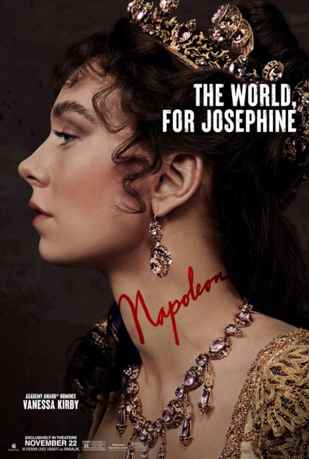 El póster de 'Napoleón' con Josefina (interpretado por Vanessa Kirby) como protagonista
