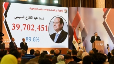 Al Sisi 'reinará' en Egipto hasta 2030: cosecha el 89,6% de los votos