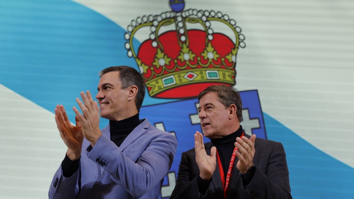 Sánchez y Gómez Besteiro, en la Convención Política del PSdeG.