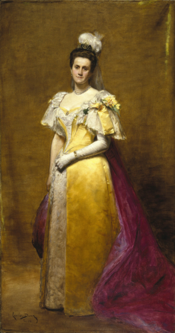 Emily Warren Roebling in an 1896 portrait of Charles Durand at the Brooklyn Museum.