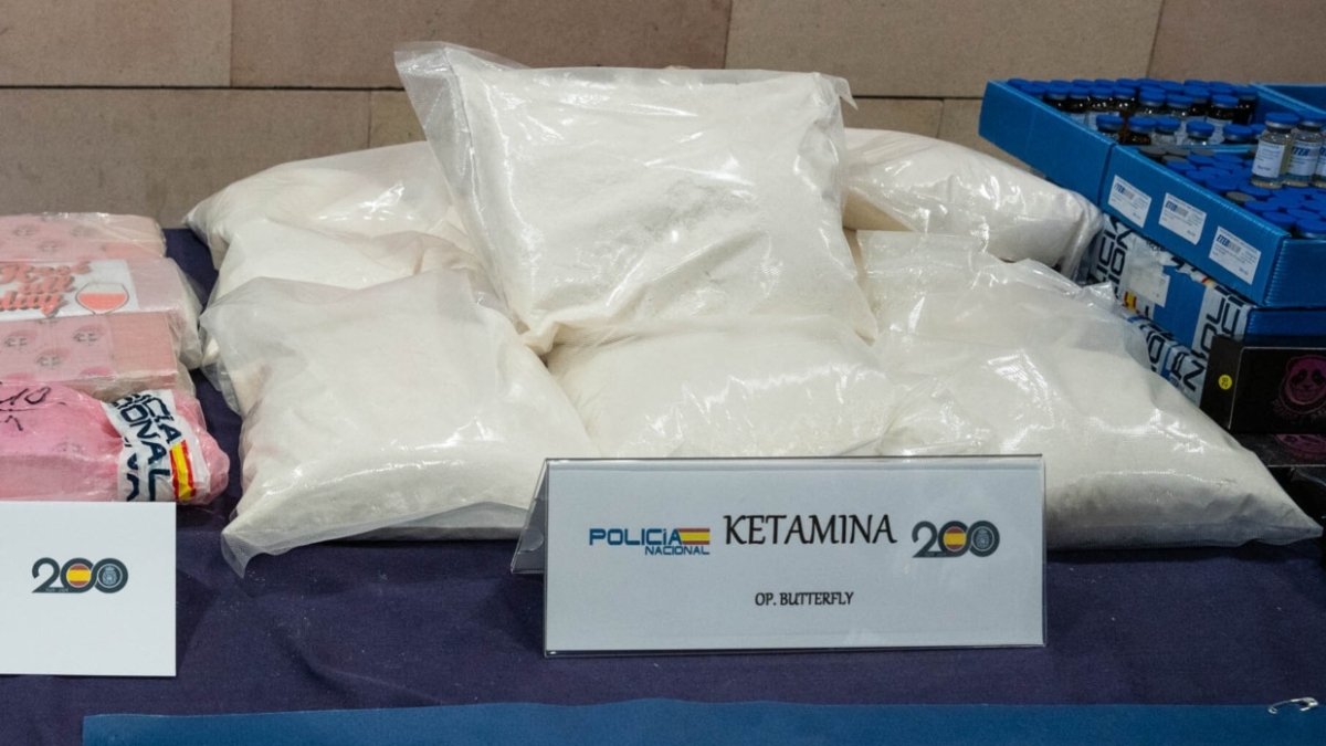 Cocaína, 2CB, y ketamina incautadas durante una operación de Policía Nacional