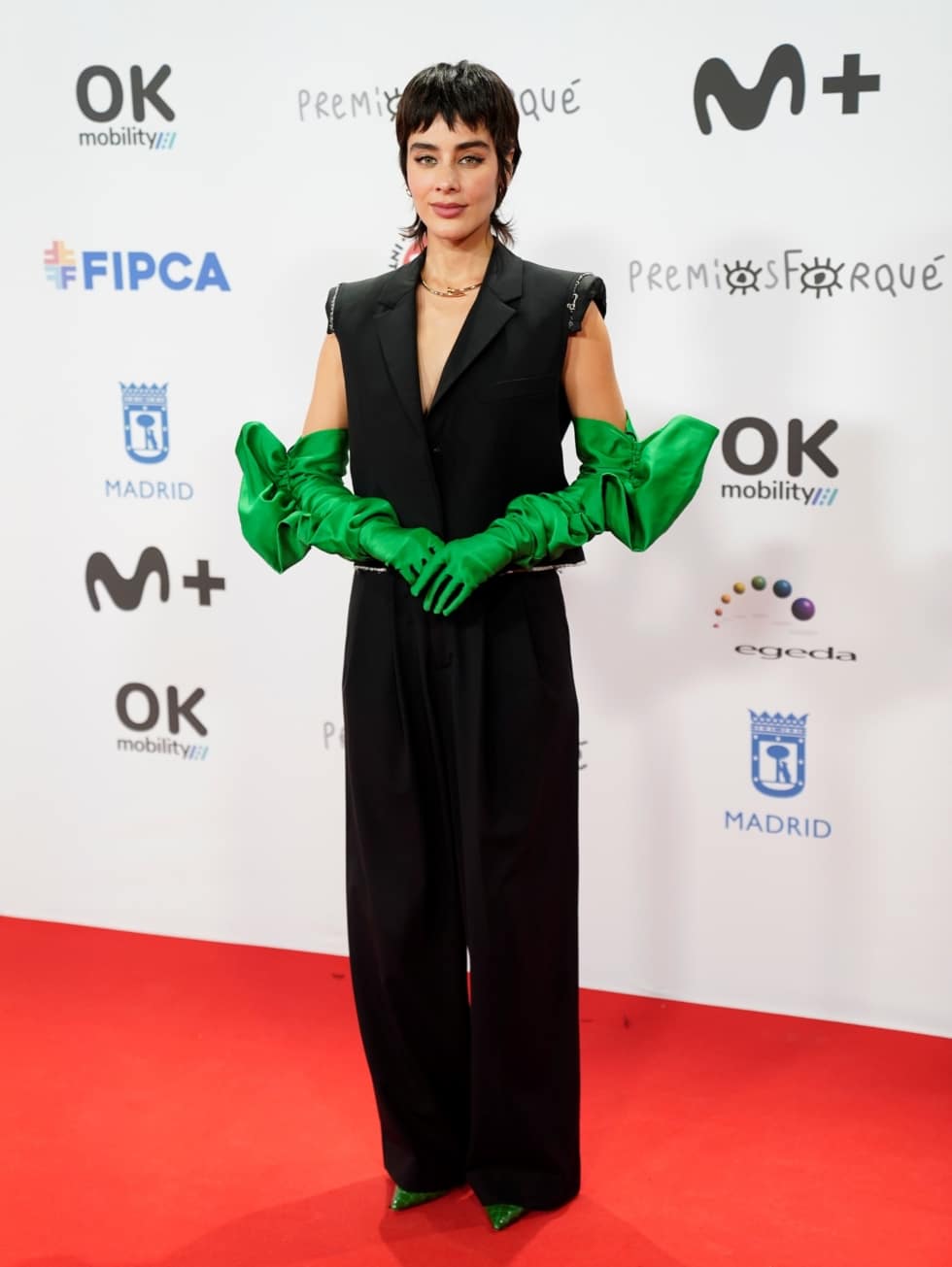 La actriz y modelo estadounidense Esmeralda Pimentel en los premios Forqué.