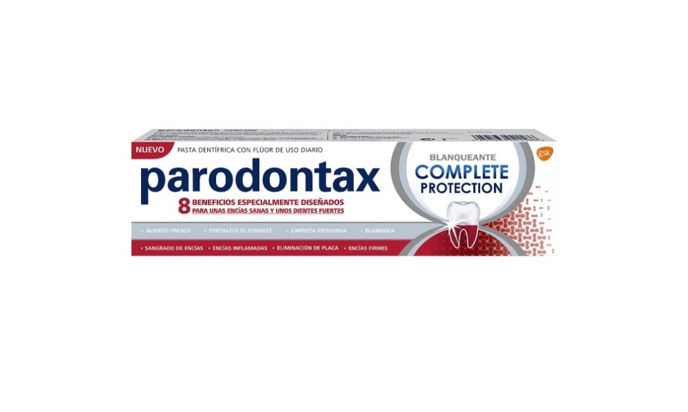 Pasta dentífrica con flúor blanqueante Complete Protection de Parodontax