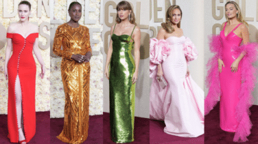 Taylor Swift, JLo y otros looks coloridos en la alfombra roja de los Globos de Oro