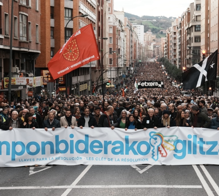 Marcha en apoyo a los presos de ETA: "No es momento para más criminalización y represión"