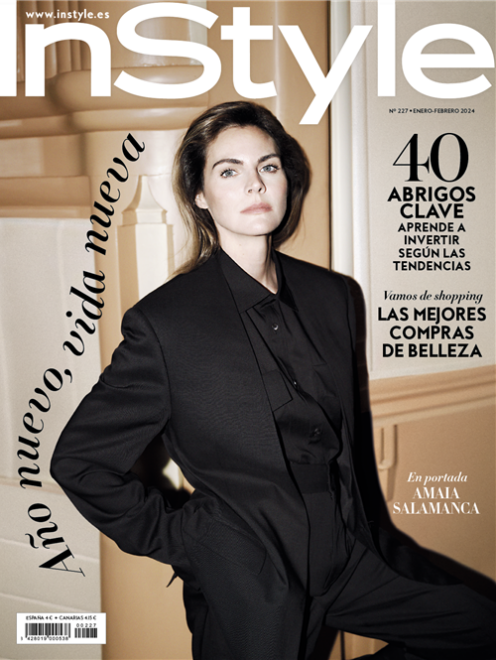 Amaia Salamanca en la portada de 'InStyle España'. Con fotografía de Javier Biosca y estilismo de Francesca Rinciari.