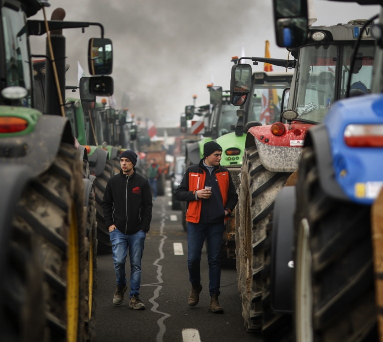 Las protestas de los agricultores pierden fuelle ante la división de sus impulsores