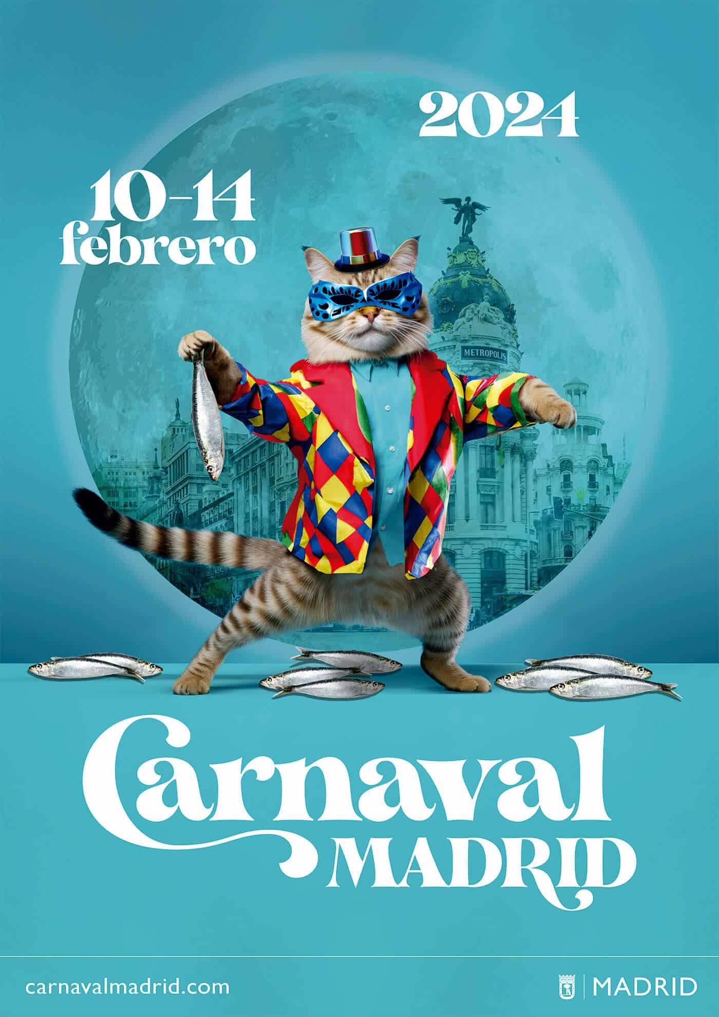 Carnaval en Madrid 2024 recorrido del desfile, conciertos, y programa