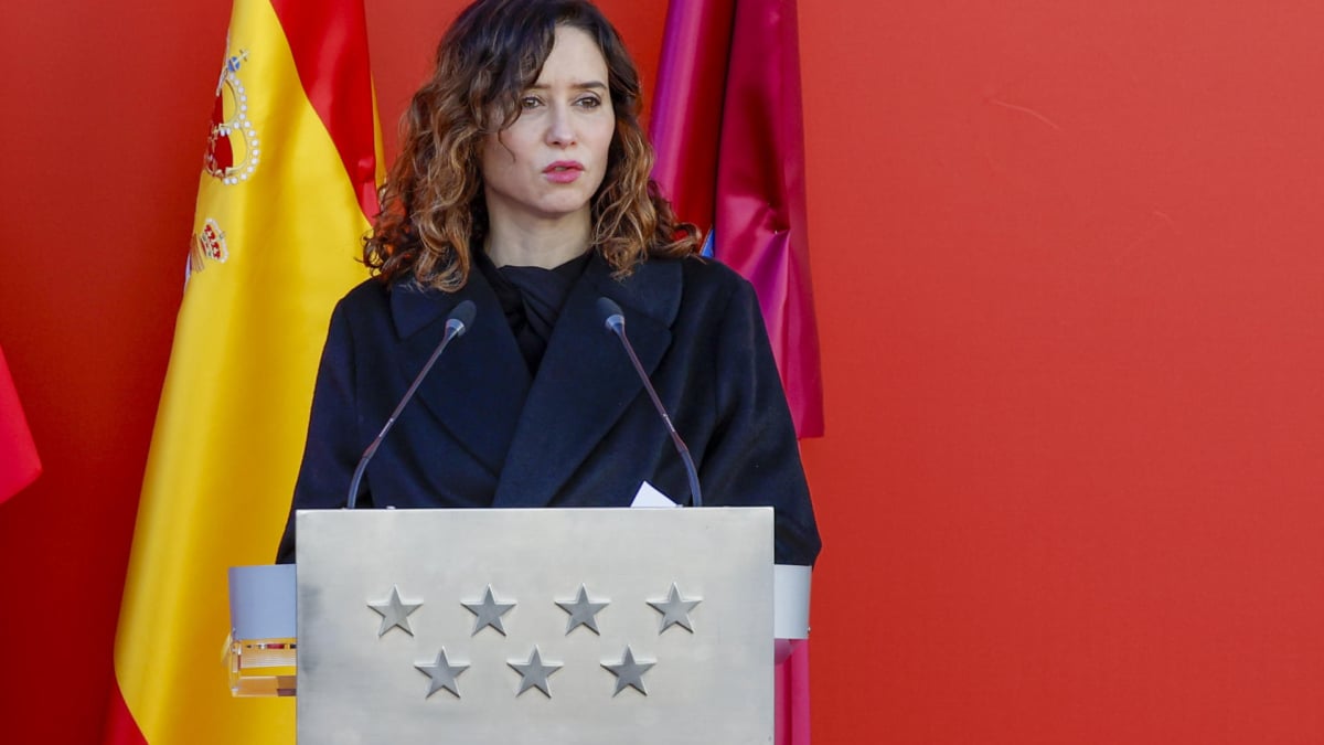 Isabel Díaz Ayuso, interviene durante el acto en memoria de las víctimas de los atentados ocurridos en Madrid el 11 de marzo de 2004