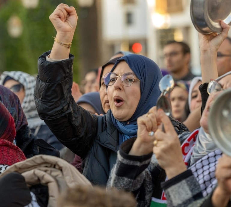 Crece la protesta propalestina en Marruecos mientras Mohamed VI y sus hermanas mantienen negocios con Israel