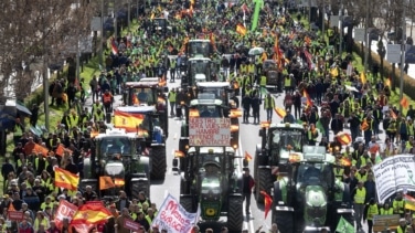 Por dónde llegarán a Madrid este domingo las cinco columnas de tractores