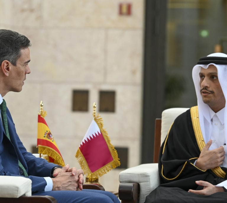 El primer ministro de Qatar visita España para tratar el reconocimiento de Palestina en pleno desbloqueo de la inversión de 5.000 millones