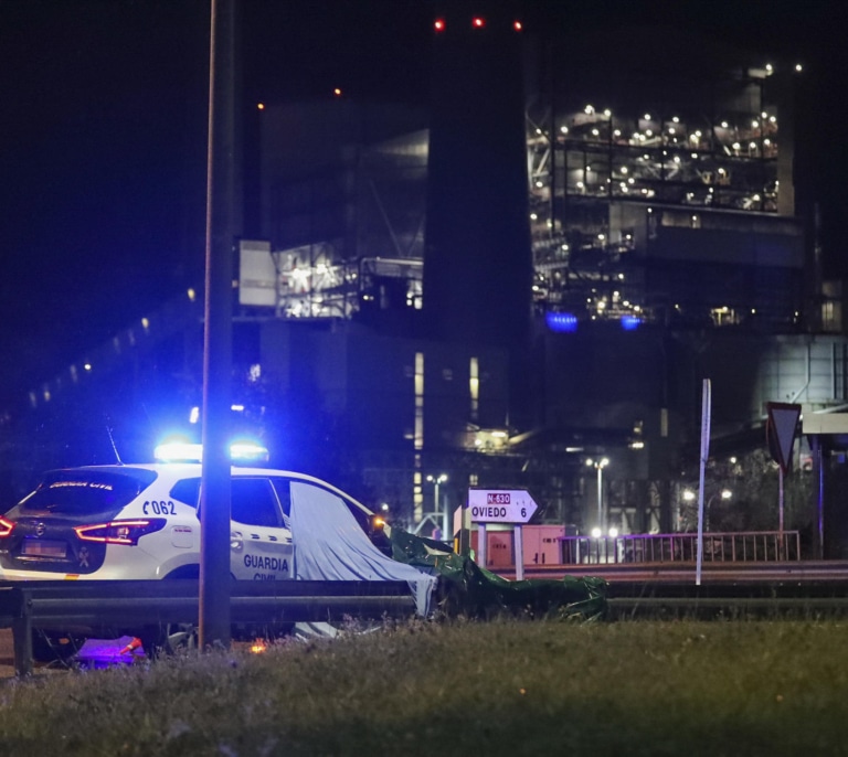 Un hombre decapita a su padre en Oviedo y lanza su cabeza contra los coches en una glorieta