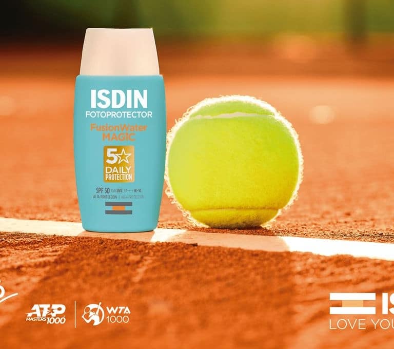 ISDIN  se mantiene por séptimo año consecutivo como fotoprotector oficial del Mutua Madrid Open