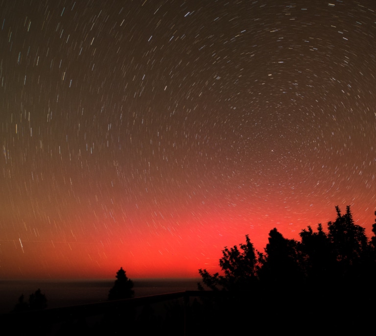 Las espectaculares imágenes de la aurora boreal en España