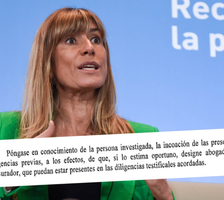 El sumario revela que Begoña Gómez está "investigada" desde antes de que Sánchez amagara con dimitir