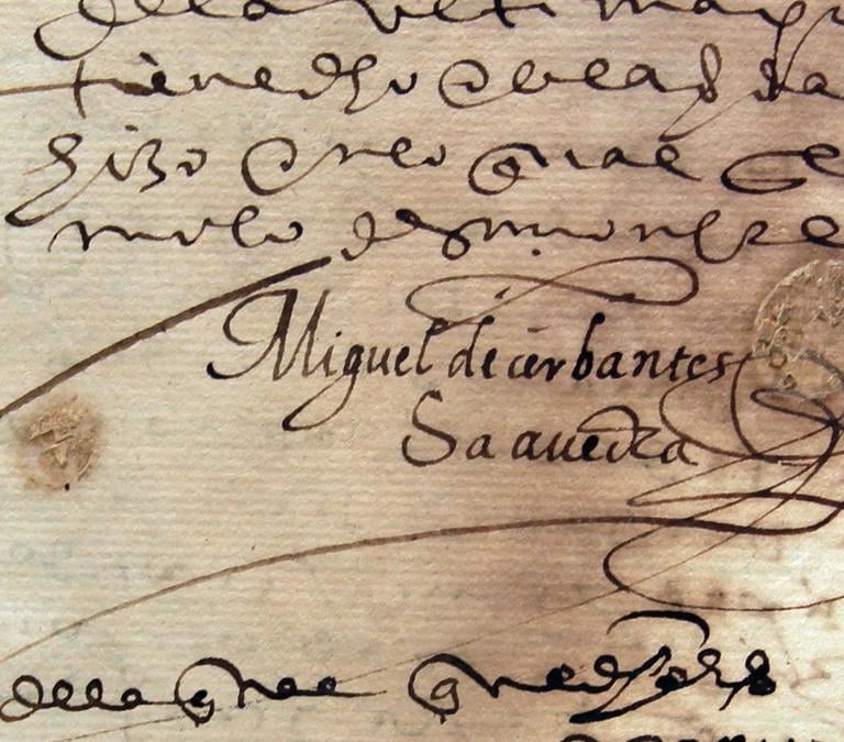 El documento que certifica que Miguel de Cervantes nació en Córdoba y no en Alcalá de Henares