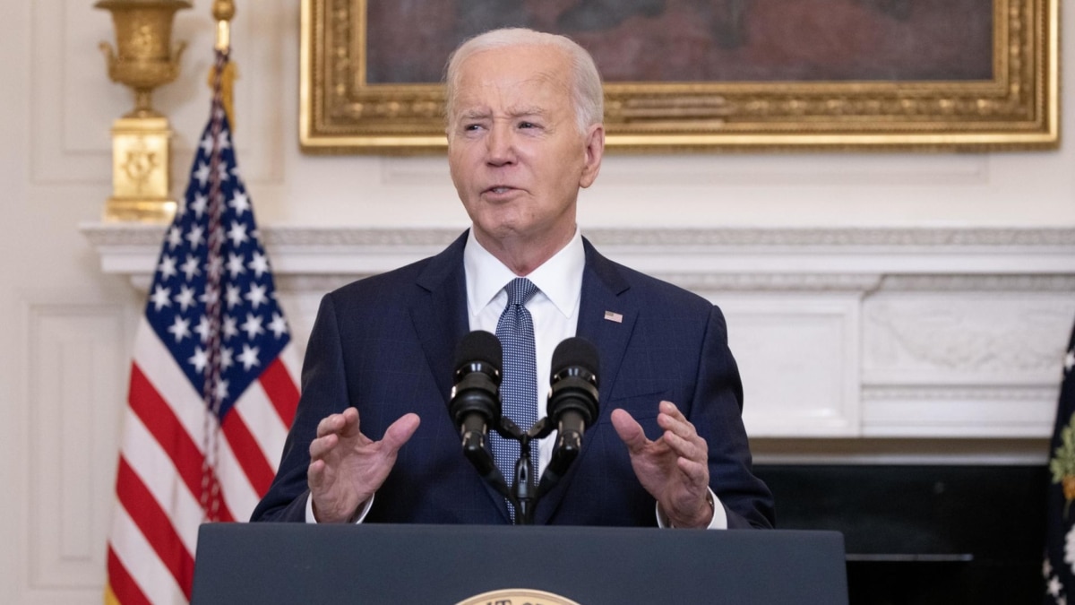 El presidente estadounidense, Joe Biden, durante una comparecencia.