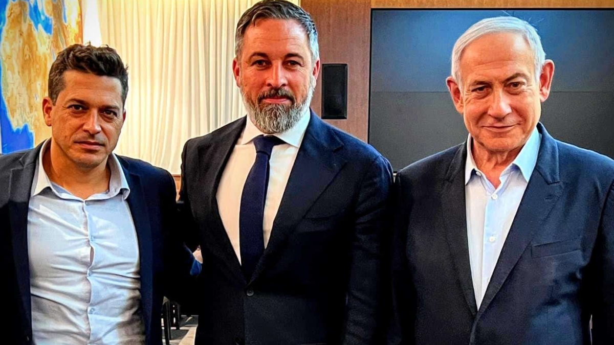 Por qué la fotografía de Abascal con Netanyahu es de alto riesgo para Vox