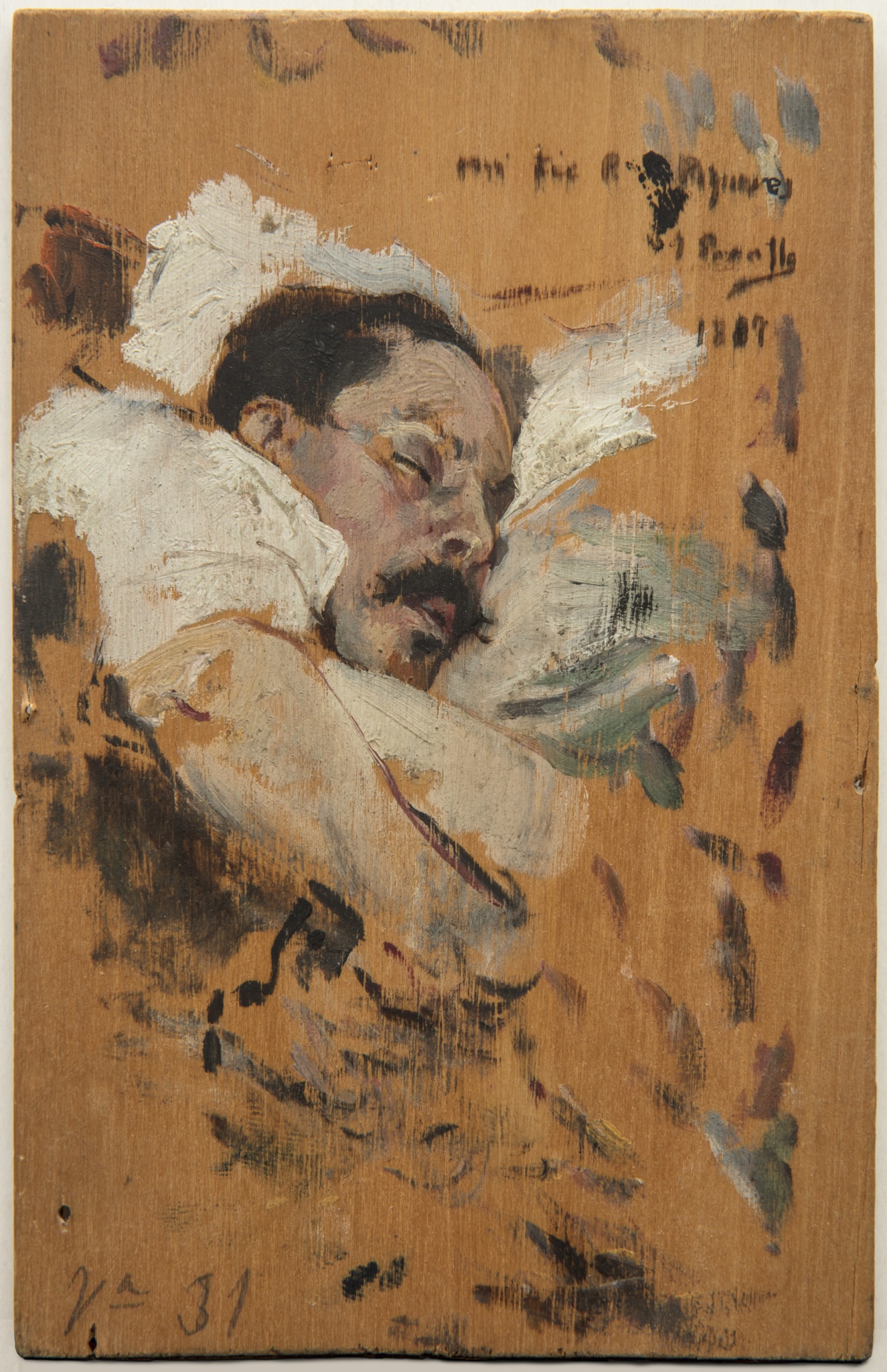 Joaquín Sorolla, 'Mi tío Piqueres durmiendo' (1887).