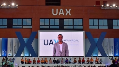 La segunda promoción de UAX Rafa Nadal School of Sport se gradúa con 30 empresas líderes apoyando su formación