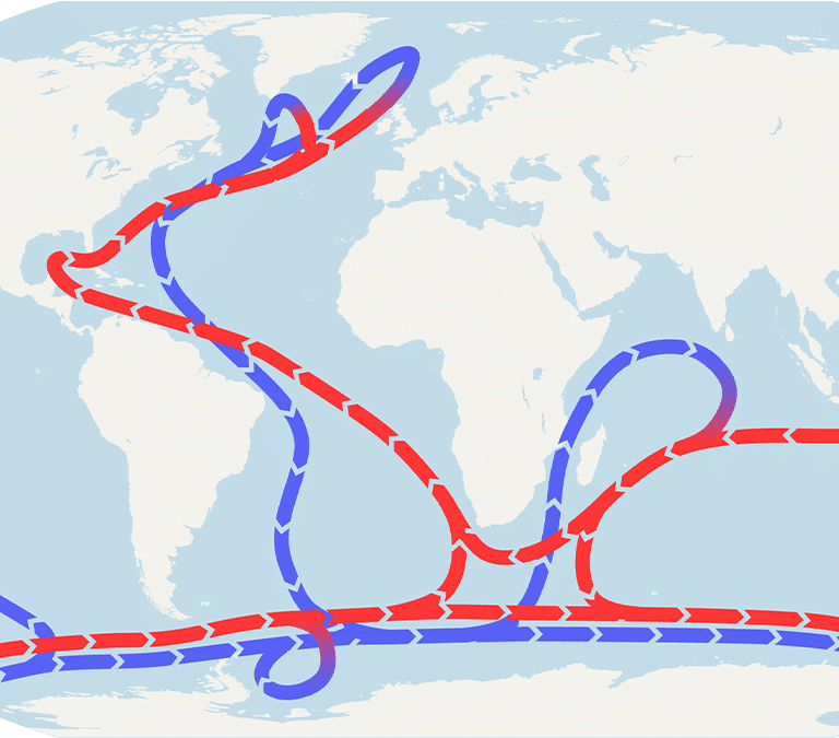El debilitamiento de los vientos de la corriente del Golfo podría empeorar las consecuencias del colapso de la AMOC