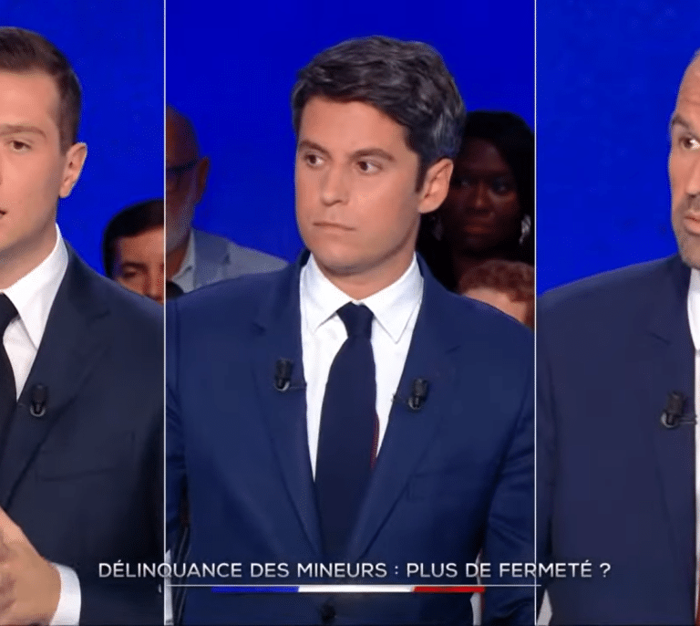 El primer ministro francés contraataca a los extremos con su pragmatismo en el primer debate a tres en Francia