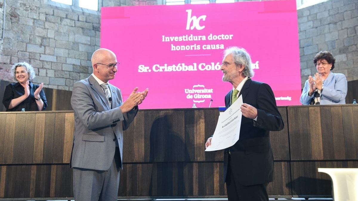 Cristóbal Colón, Doctor Honoris Causa por la Universidad de Girona