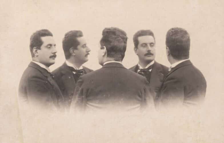 Autorretrato de Puccini.