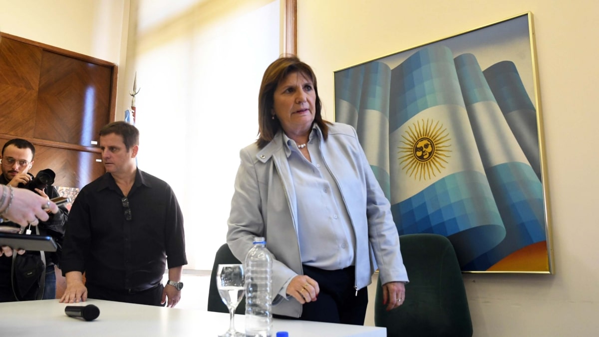 La ministra de Seguridad de Argentina Patricia Bullrich