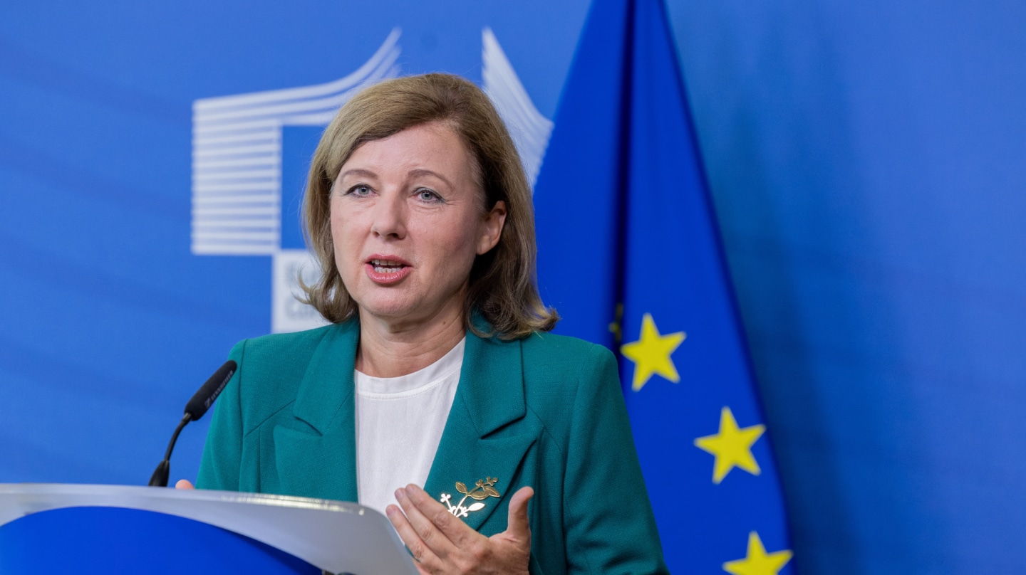 La checa Věra Jourová, vicepresidenta de la Comisión Europea