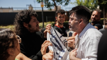 Los acampados por Palestina chocan con Sumar: "Gobierno progresista cómplice, hipócrita y sionista"