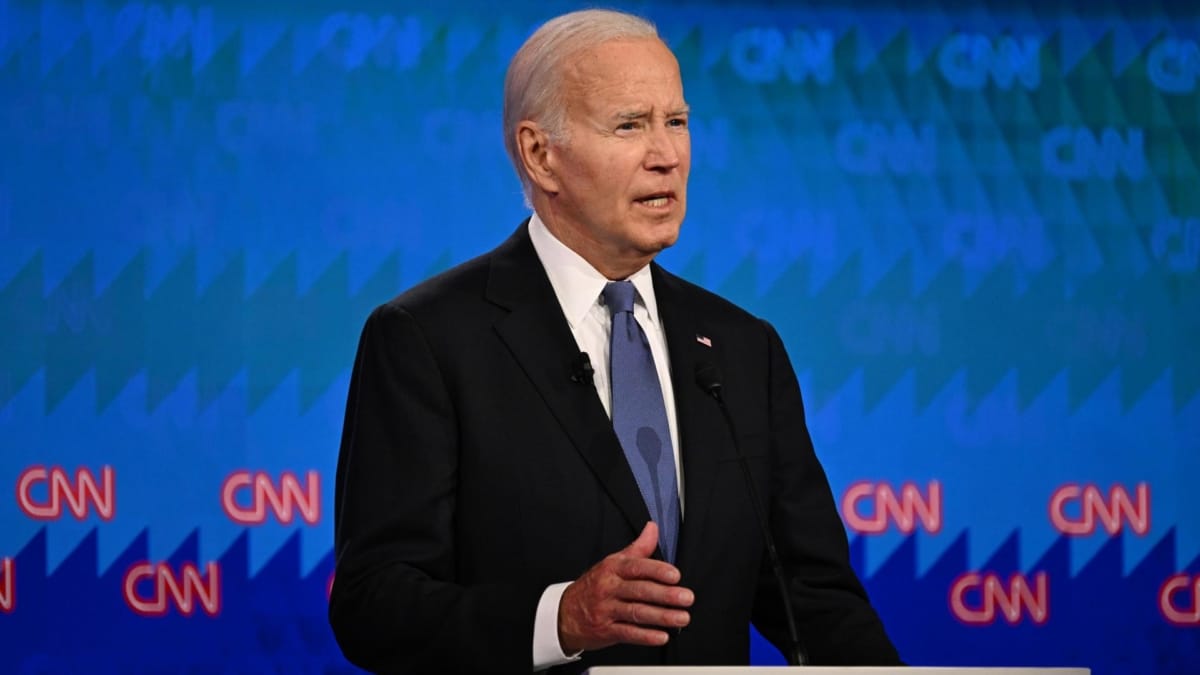 El presidente de Estados Unidos, Joe Biden, participa en el primer debate de cara a las elecciones de noviembre.