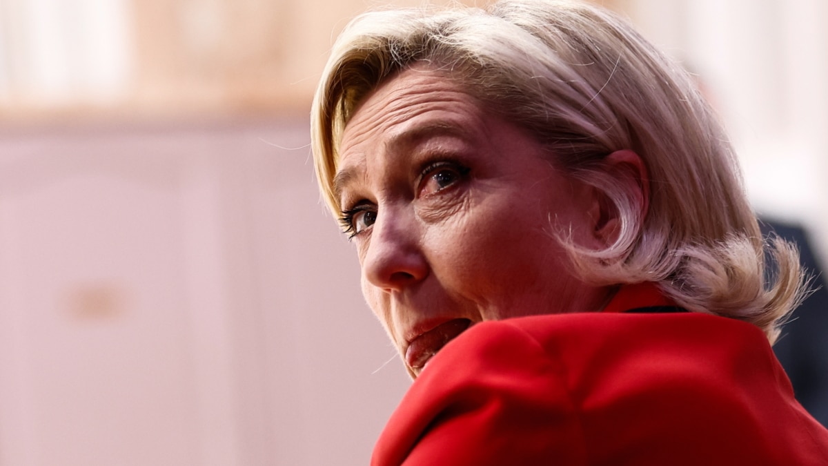 Marine Le Pen, líder de Agrupación Nacional (RN, por sus siglas en francés)