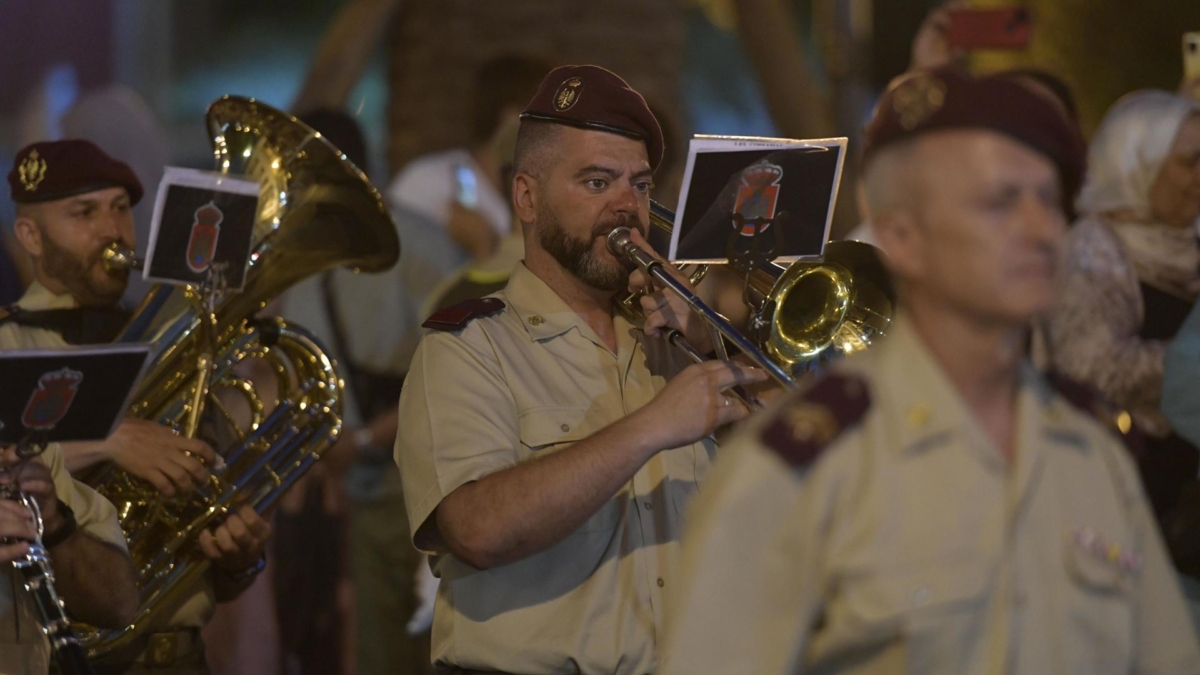 Una banda del ejército español, invitada en el festival militar en honor a Mohamed VI