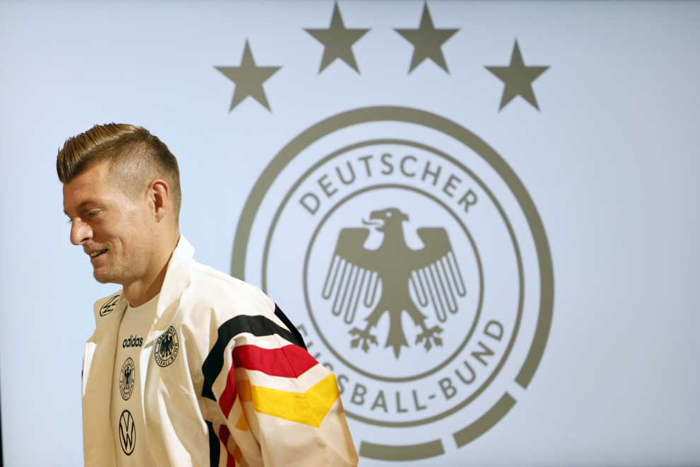 Toni Kroos, en la concentración de la selección de Alemania.