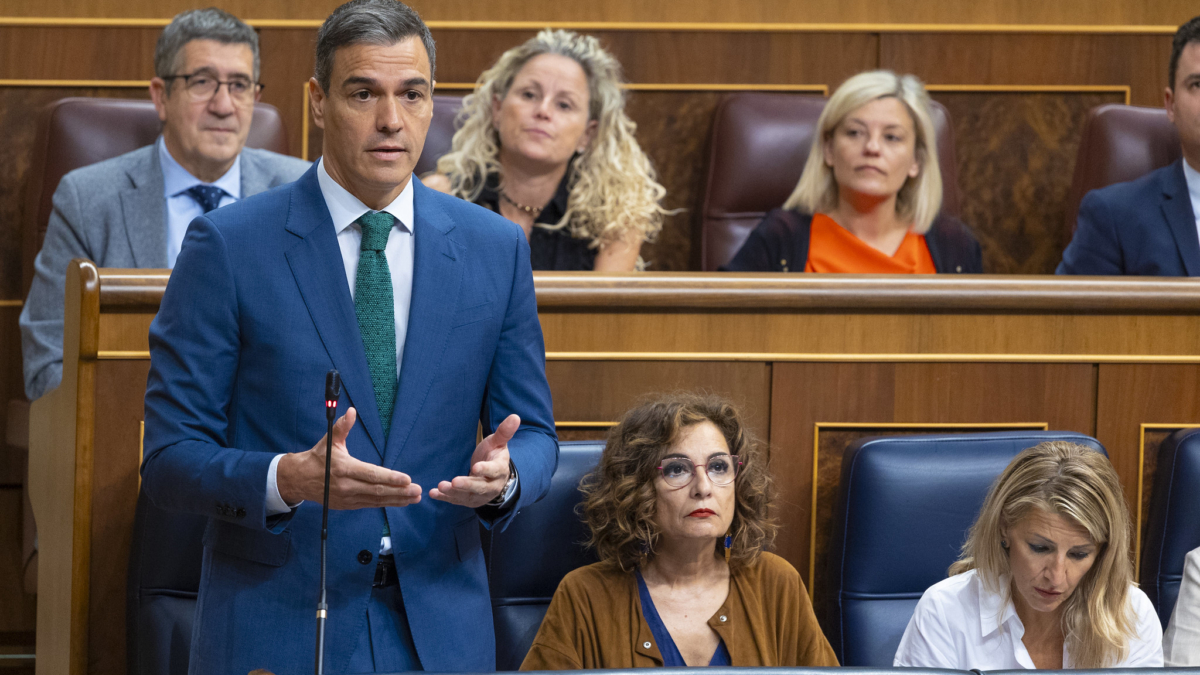 El presidente del Gobierno, Pedro Sánchez, el pasado 26 de junio de 2024 en la sesión de control al Ejecutivo en el Congreso.