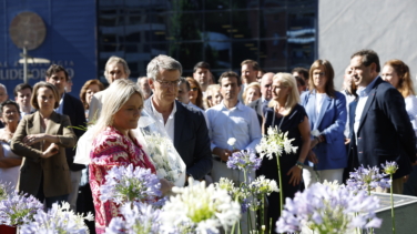 Feijóo reprocha en el homenaje a Miguel Ángel Blanco al PSOE sus pactos con Bildu: "Allá sus conciencias"